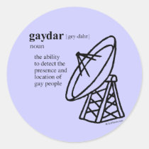 GAYDAR stickers