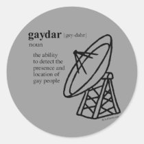 GAYDAR stickers