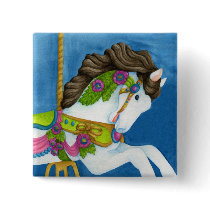 Gayle Carousel Horse Button