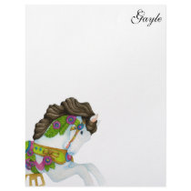 Gayle Carousel Horse Letterhead