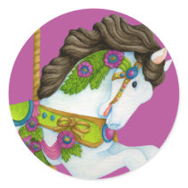 Gayle Carousel Horse Sticker