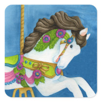 Gayle Carousel Horse Sticker