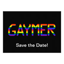 Gaymer Custom Invitation
