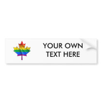 GAYNADIAN MAPLE LEAF BUMPER STICKERS