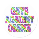 Gays against Obama Sticker