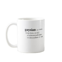 GAYSIAN (definition) mugs