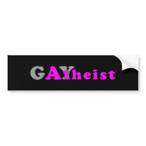 Gaytheist bumper sticker bumper stickers