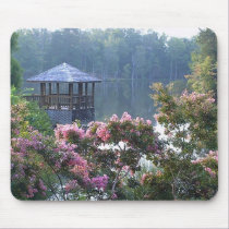 Gazebo in Spring mousepads