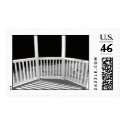 gazebo rail black and white stamp
