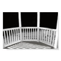 gazebo rail in black and white posters