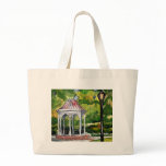 gazebo watercolor painting garden nature bags