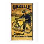 Gazelle Cycles Vintage Bicycle Poster postcards