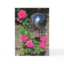 Gazing Ball&Roses cards