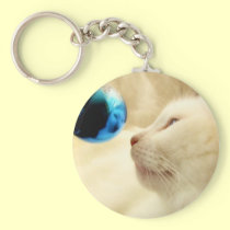 Gazing Upon A Blue Star keychains