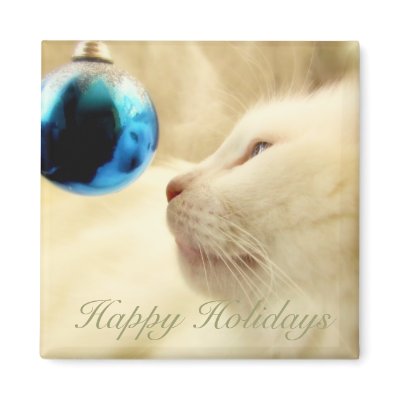 Gazing Upon A Blue Star Refrigerator Magnet by JCatGarden