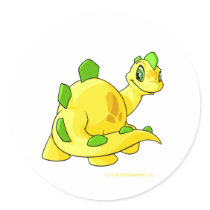 Gazing yellow Chomby stickers by neopets Gazing yellow Chomby stickers