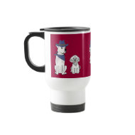 GB- Bichon Frise and American Bulldog Travel Mug mug