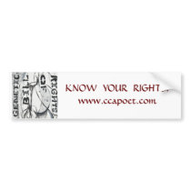 GBR KNOW YOUR RIGHTS bumpersticker by muradian GBR KNOW YOUR RIGHTS bumpersticker