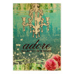 GC | Adore | Vintage Turquoise Gold Metallic Business Cards