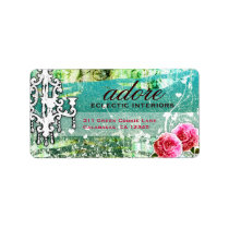 GC  Adore Vintage Turquoise Custom Address Labels