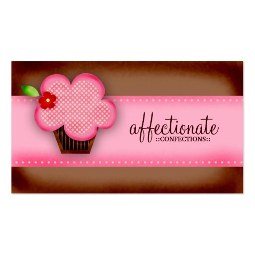 GC | AFFECTIONATE CONFECTIONS CUPCAKE BUSINESS CARD (front side)