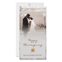 GC | Aged Thanksgiving Newlywed Photo Card photo cards by TheGreekCookie GC | Aged Thanksgiving Newlywed Photo Card photo cards