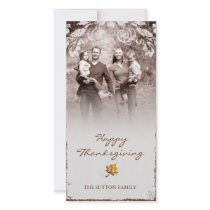 GC | Aged Thanksgiving Photo Card photo cards