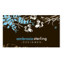 GC | Ambrosial Brown & Blue business cards