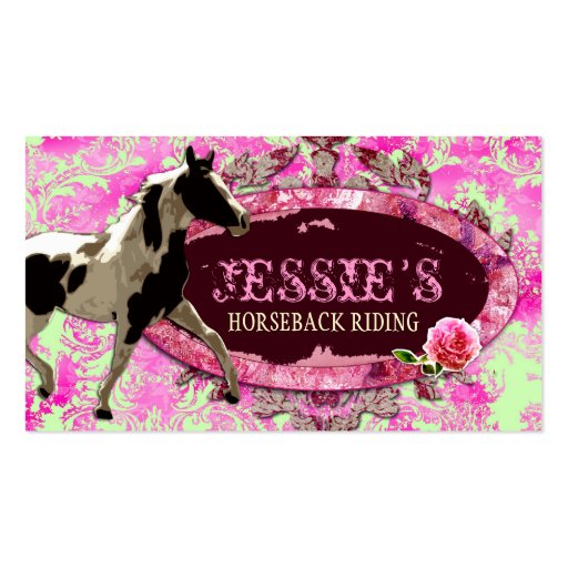 GC "AnnaBelles" Horse Ranch Business Card Templates (front side)