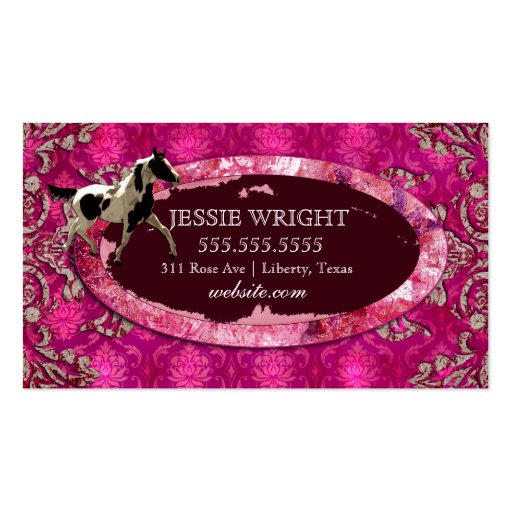 GC | "AnnaBelles" Horse Ranch Business Cards (back side)