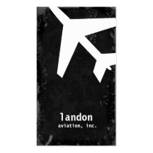 GC | AVIATION TAKE OFF WHITE BUSINESS CARD TEMPLATE