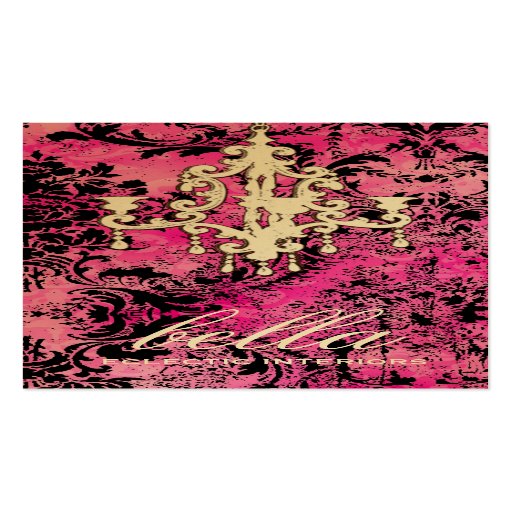 GC | Bella Chandelier | Gold Metallic Business Cards