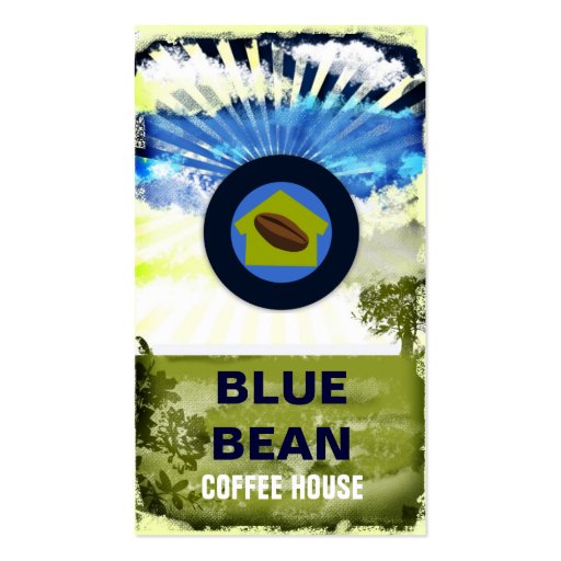 GC | Blue Bean Coffee House Business Card (front side)