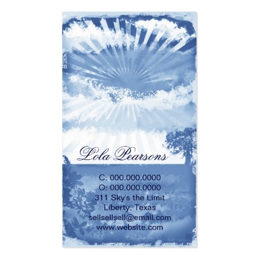 GC | Blue Sky Business Card with Logo (back side)