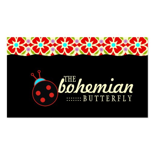 GC | Bohemian Ladybug Business Card Templates (front side)