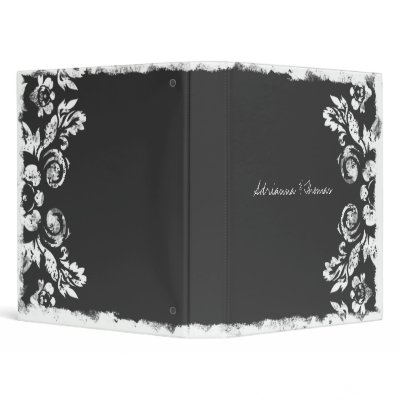 GC | Charcoal Vintage Damask Binder