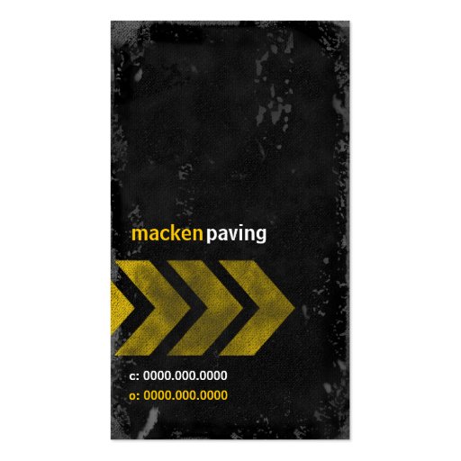 GC | CONCRETE MACKDADDY BUSINESS CARD TEMPLATES (front side)