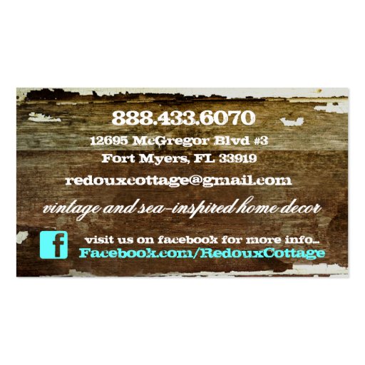 GC Custom Redoux Business Card Templates (back side)