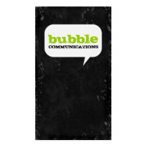 GC Customizable Bubble Lime Green business cards
