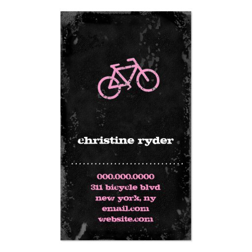 GC | Cycle City Concrete - Pink Business Card (back side)