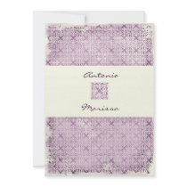 GC | ELEGANT VINTAGE PURPLE INVITATION