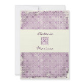 GC | ELEGANT VINTAGE PURPLE INVITATION invitation