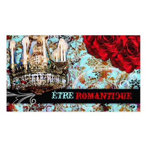 GC Etre Romantique Pearl Paper Business Card (front side)