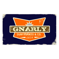 GC | Gnarly Navy | Orange business cards