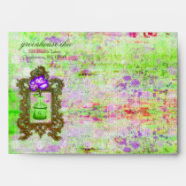 GC Greenhouse Chic Lime Purple envelopes
