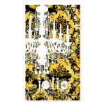 GC | Jolie Chandelier Bee Damask Business Card Template