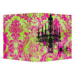 GC | Jolie Chandelier Hot Lime Damask Vinyl Binder