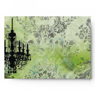 GC | Jolie Chandelier Lime Grey Damask envelope