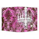 GC | Jolie Chandelier Pink Chocolate Damask Binder