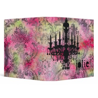 GC | Jolie Chandelier Rainbow Damask binder